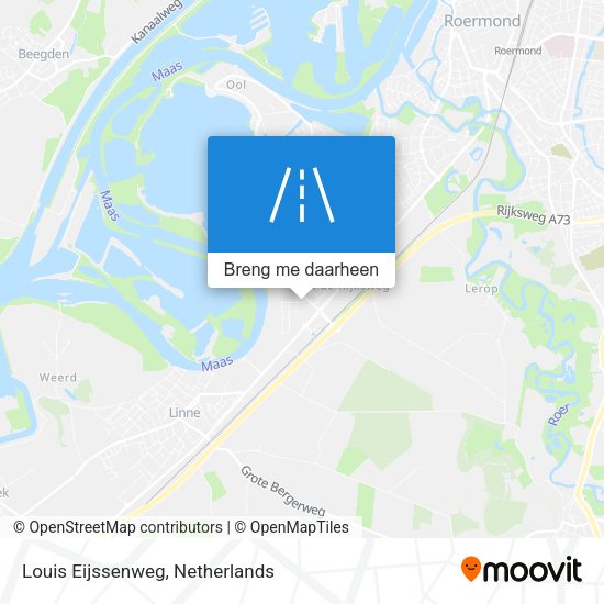 Louis Eijssenweg kaart