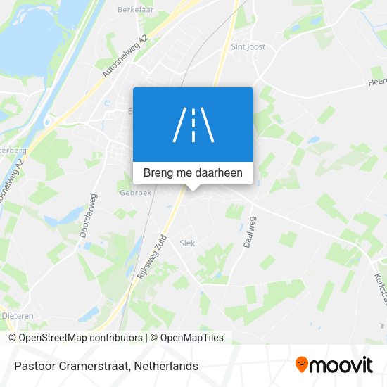 Pastoor Cramerstraat kaart