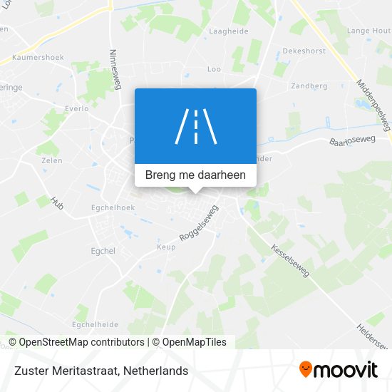 Zuster Meritastraat kaart