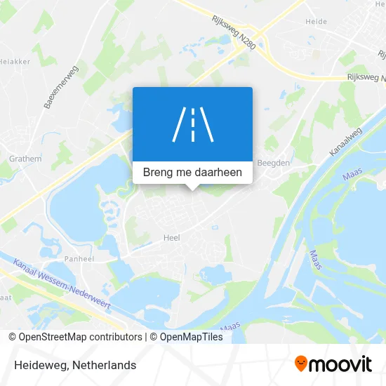 Heideweg kaart