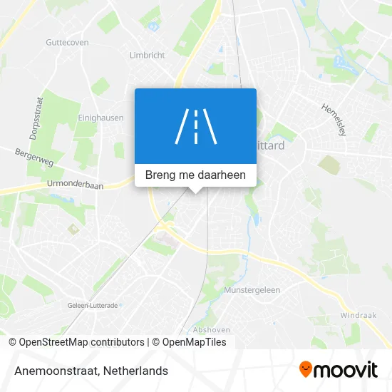 Anemoonstraat kaart