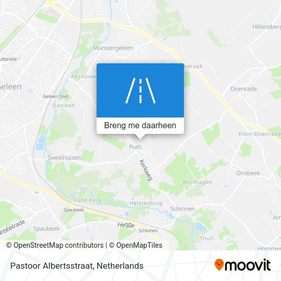 Pastoor Albertsstraat kaart