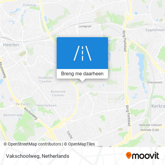 Vakschoolweg kaart