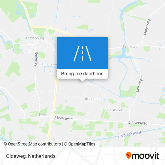 Oldeweg kaart