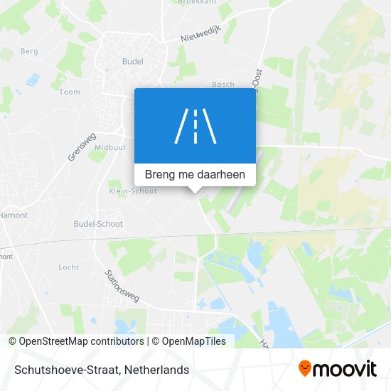 Schutshoeve-Straat kaart
