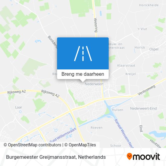Burgemeester Greijmansstraat kaart