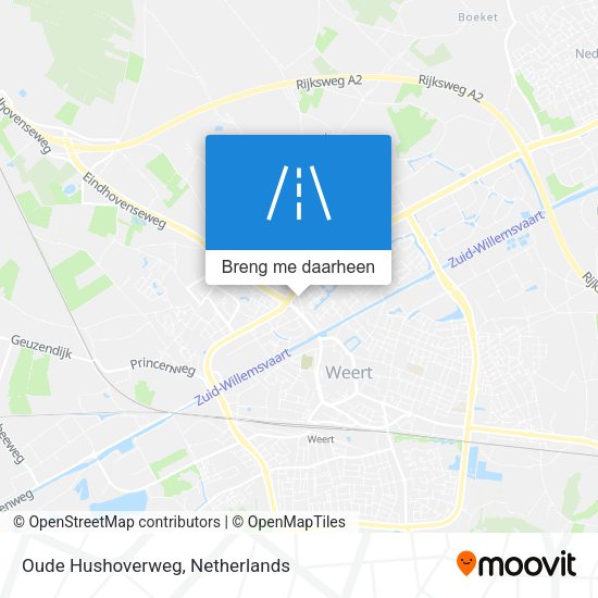 Oude Hushoverweg kaart