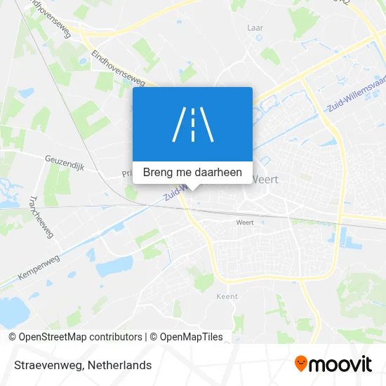 Straevenweg kaart
