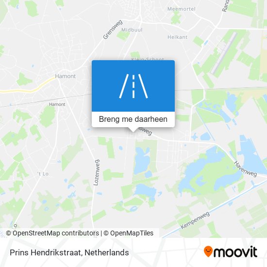 Prins Hendrikstraat kaart
