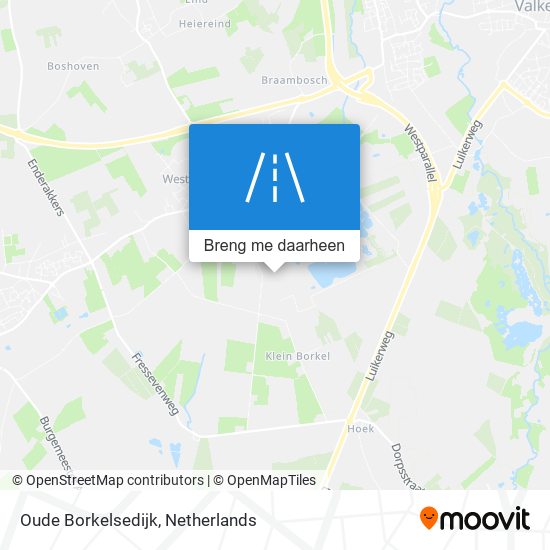 Oude Borkelsedijk kaart