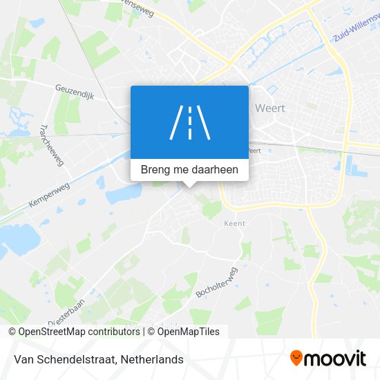 Van Schendelstraat kaart