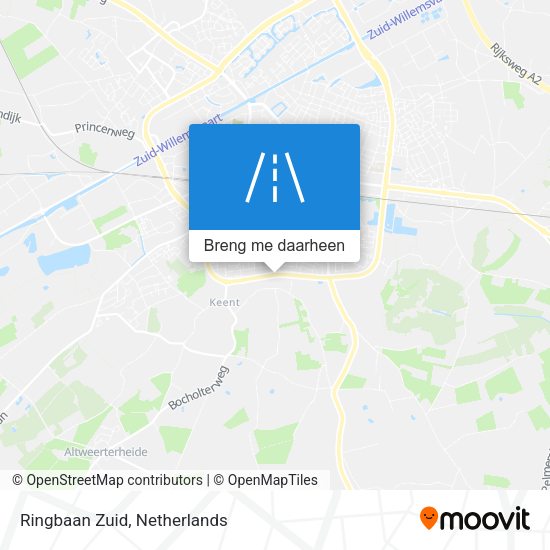 Ringbaan Zuid kaart