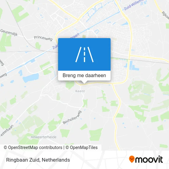 Ringbaan Zuid kaart