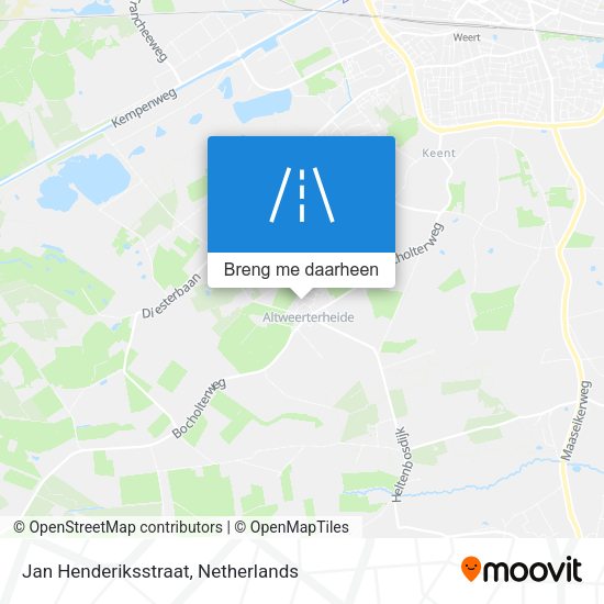 Jan Henderiksstraat kaart