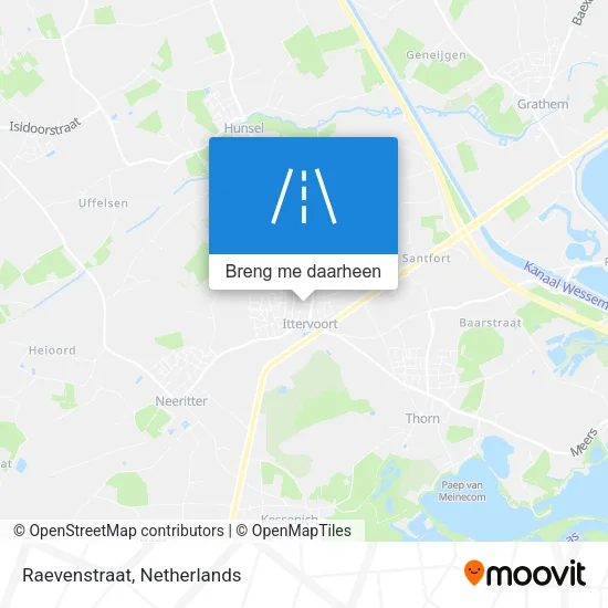 Raevenstraat kaart