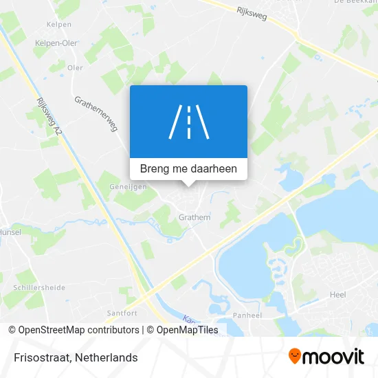Frisostraat kaart