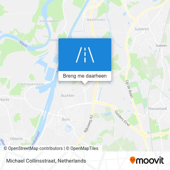Michael Collinsstraat kaart