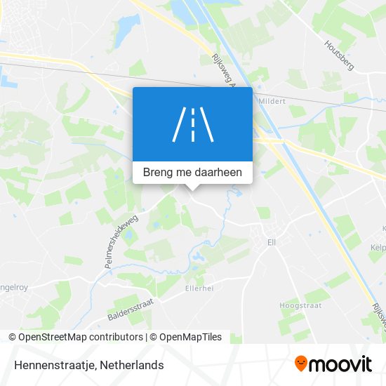 Hennenstraatje kaart