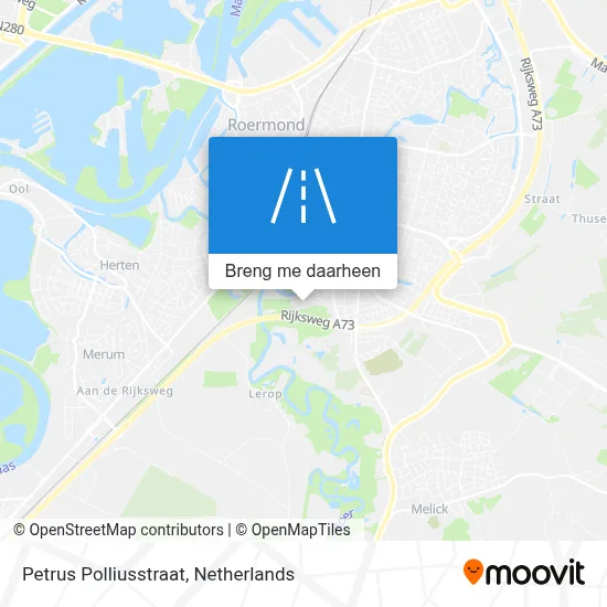 Petrus Polliusstraat kaart