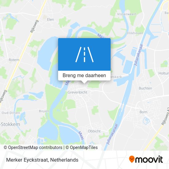 Merker Eyckstraat kaart