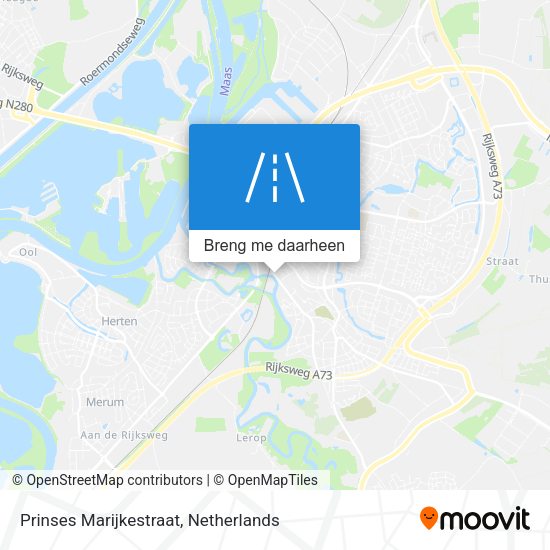 Prinses Marijkestraat kaart
