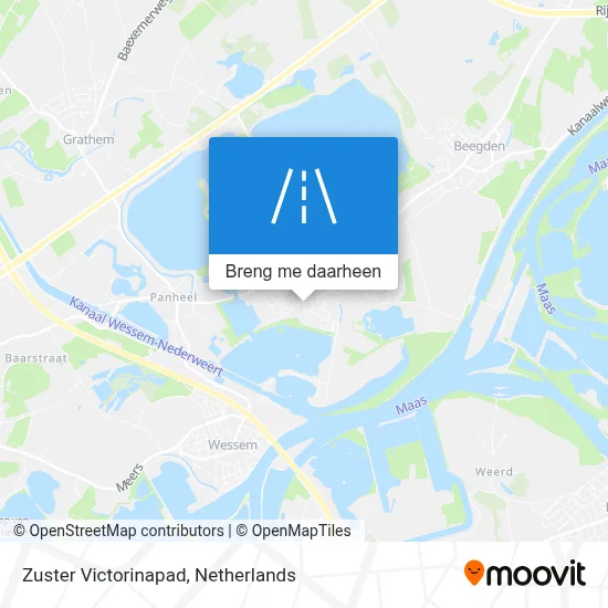 Zuster Victorinapad kaart