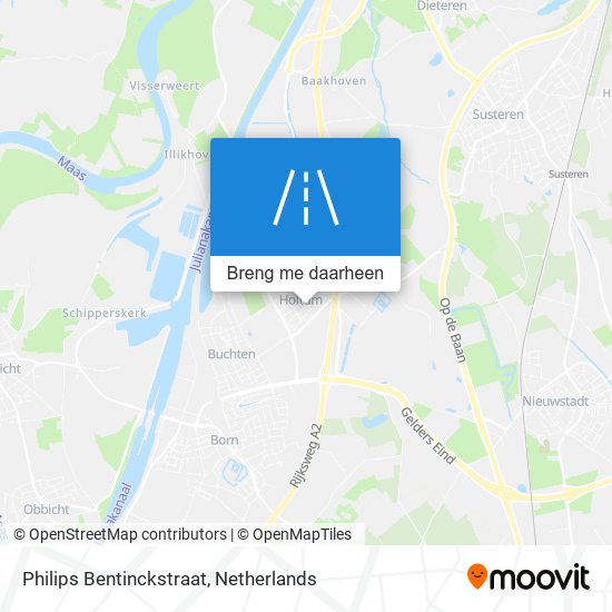 Philips Bentinckstraat kaart