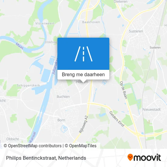 Philips Bentinckstraat kaart
