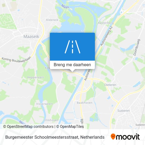 Burgemeester Schoolmeestersstraat kaart