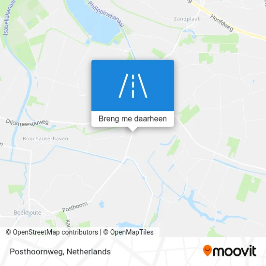 Posthoornweg kaart