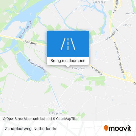 Zandplaatweg kaart