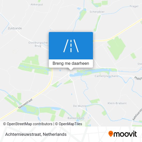 Achternieuwstraat kaart