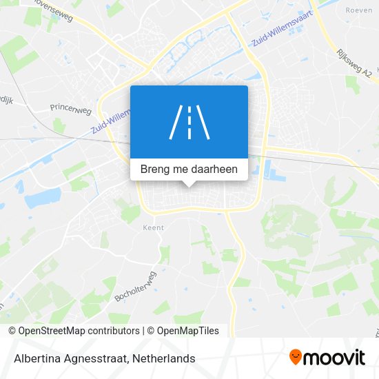 Albertina Agnesstraat kaart