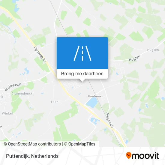Puttendijk kaart