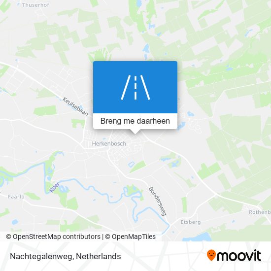 Nachtegalenweg kaart