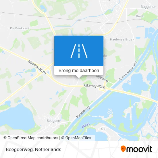 Beegderweg kaart