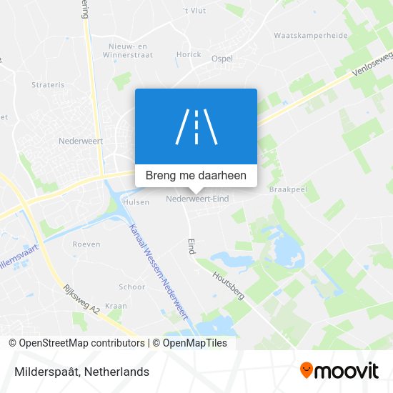 Milderspaât kaart