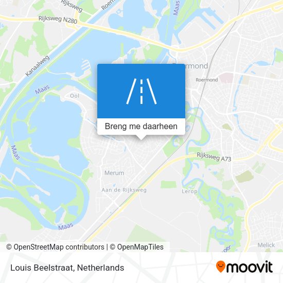Louis Beelstraat kaart