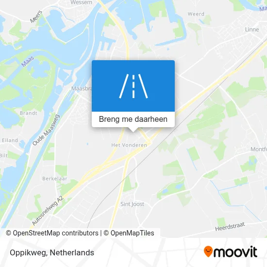 Oppikweg kaart