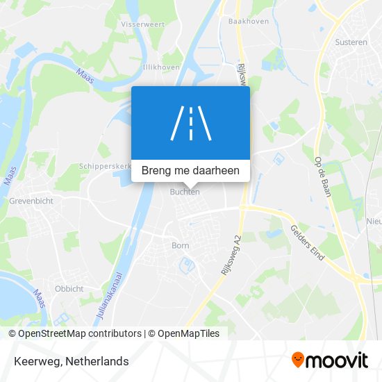 Keerweg kaart