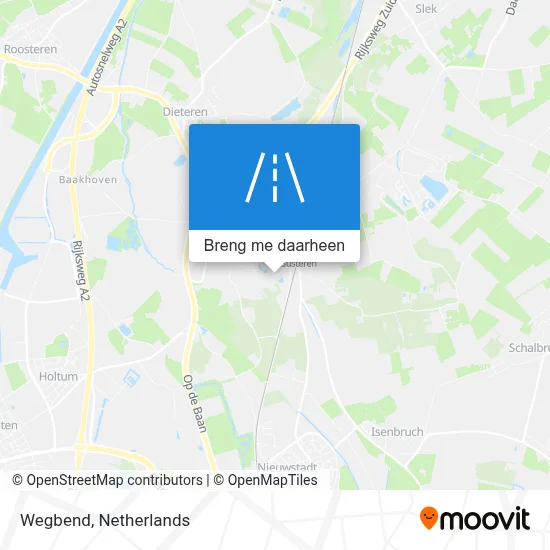 Wegbend kaart