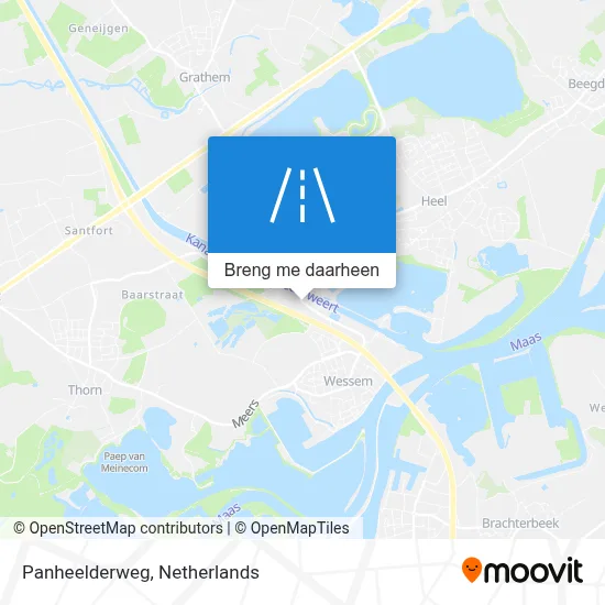 Panheelderweg kaart
