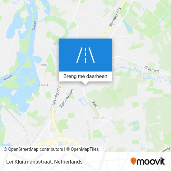Lei Kluitmansstraat kaart