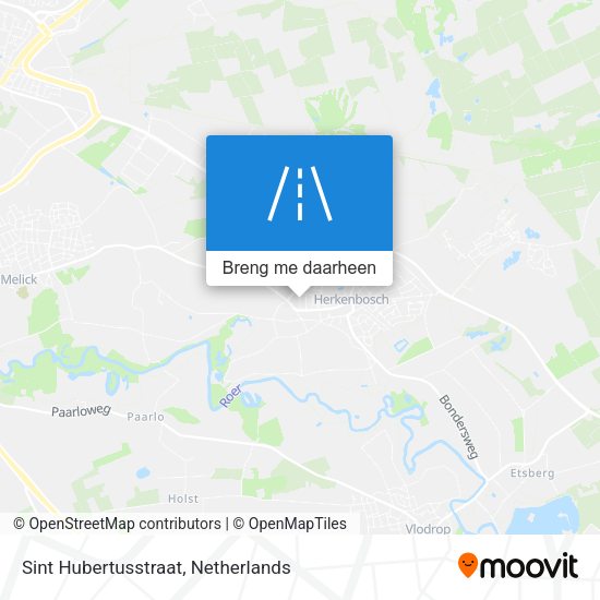 Sint Hubertusstraat kaart