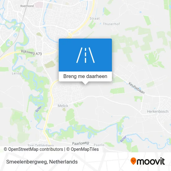 Smeelenbergweg kaart