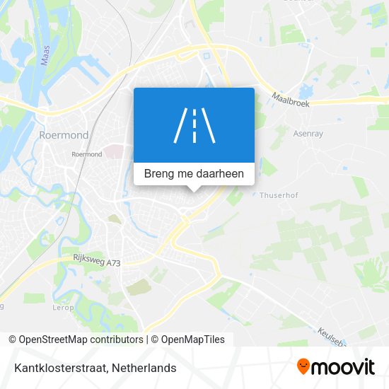 Kantklosterstraat kaart