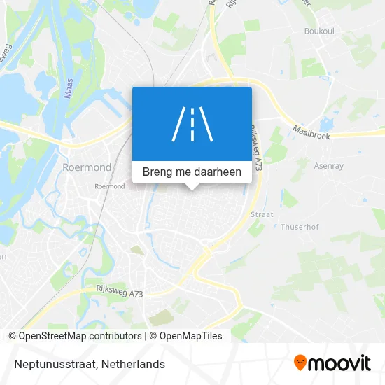 Neptunusstraat kaart