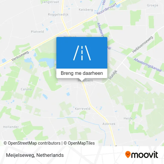 Meijelseweg kaart
