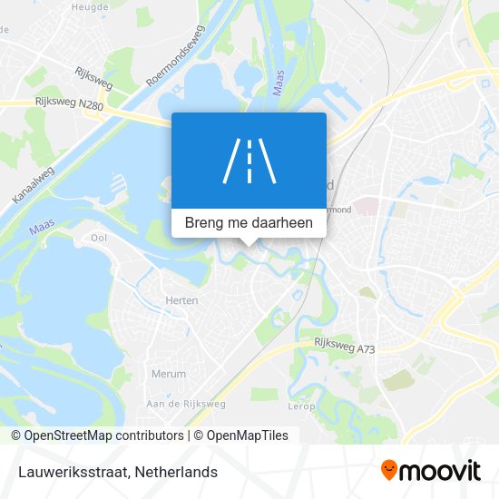 Lauweriksstraat kaart