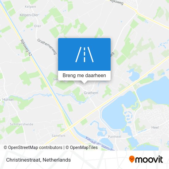 Christinestraat kaart